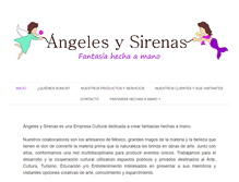 Tablet Screenshot of angelesysirenas.com
